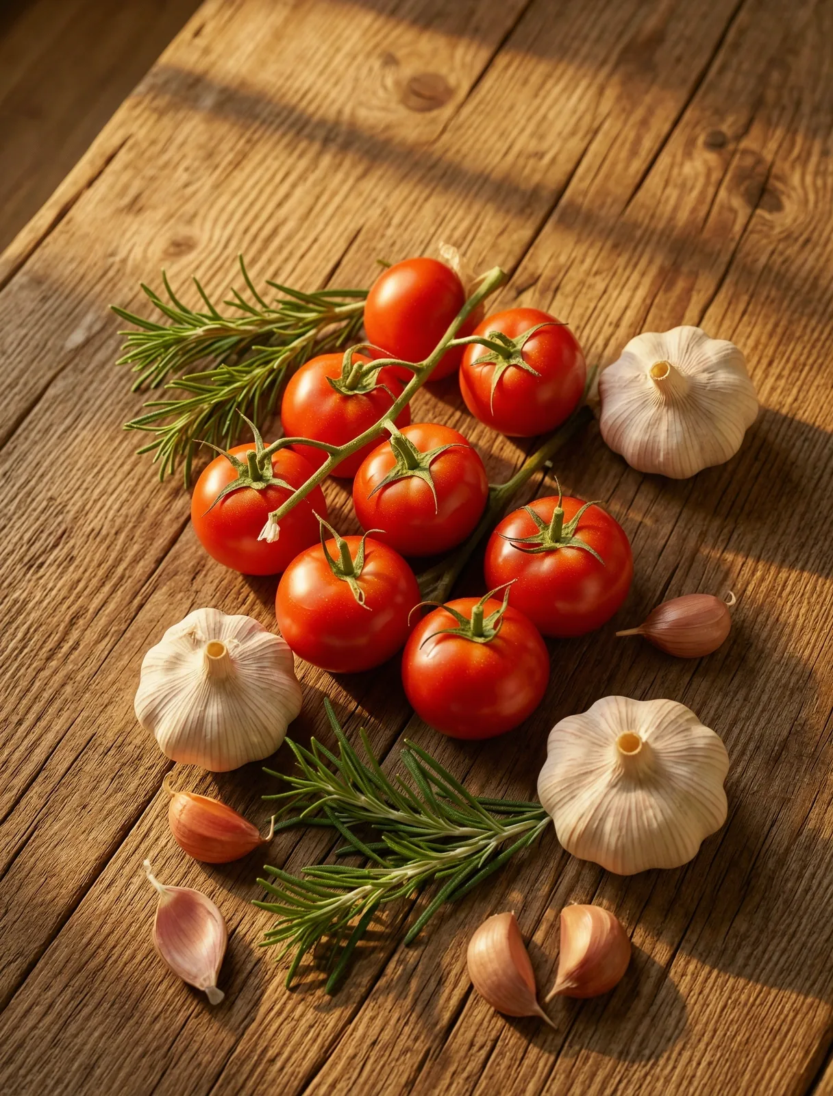 Ingredientes mediterráneos frescos